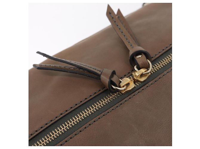 Céline CELINE Handtasche Leder Beige Goldfarben Auth BA16782 - Jerrillo - Ansicht 16
