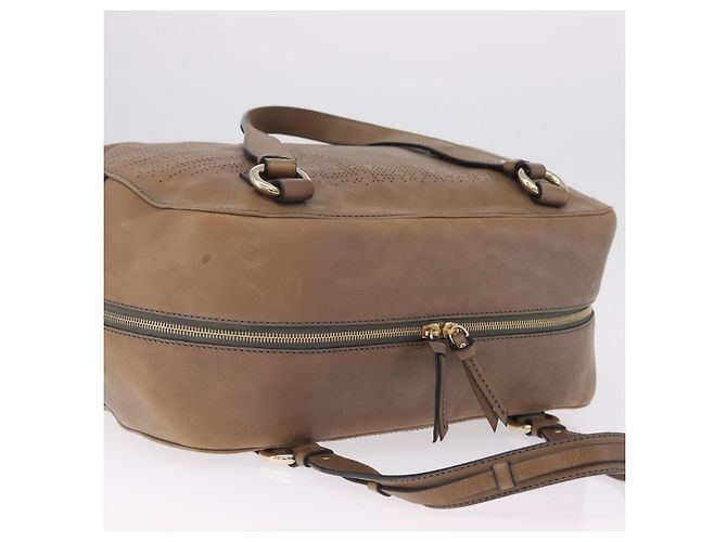 Céline CELINE Handtasche Leder Beige Goldfarben Auth BA16782 - Jerrillo - Ansicht 8