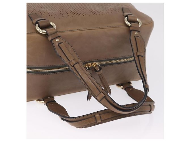 Céline CELINE Handtasche Leder Beige Goldfarben Auth BA16782 - Jerrillo - Ansicht 9