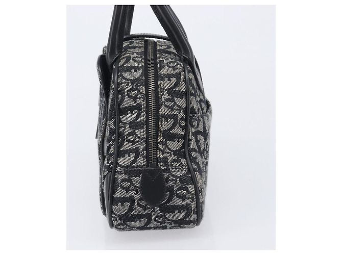 Christian Dior Trotter Canvas Double Saddle Hand Bag Black Silver Auth ka6987V - Jerrillo - vue 4