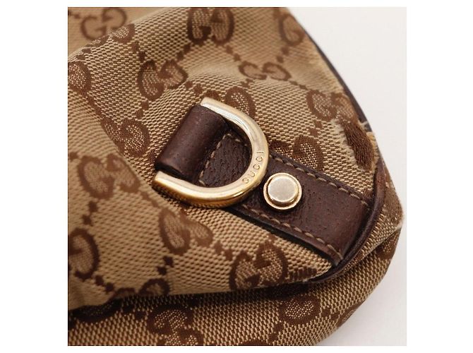 Bolso de hombro Gucci Monogram Canvas Marrón - vista 10