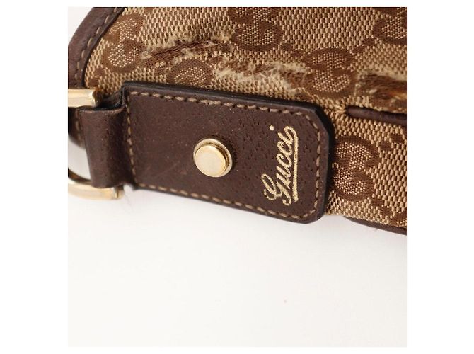 Bolso de hombro Gucci Monogram Canvas Marrón - vista 12