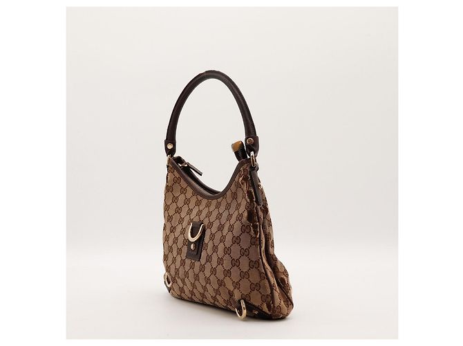 Bolso de hombro Gucci Monogram Canvas Marrón - vista 2