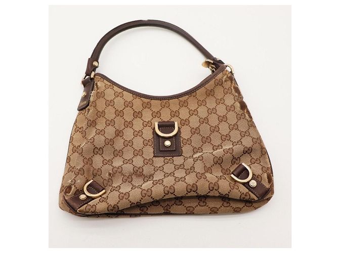 Bolso de hombro Gucci Monogram Canvas Marrón - vista 6