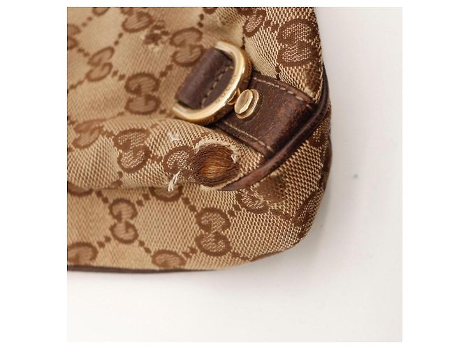 Bolso de hombro Gucci Monogram Canvas Marrón - vista 9