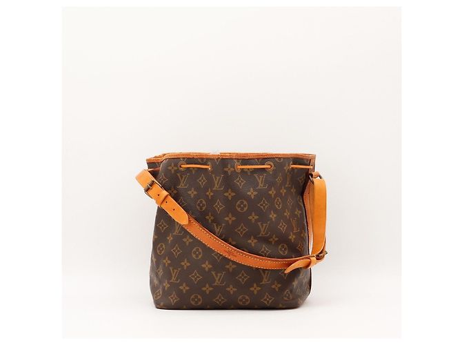 Louis Vuitton Monogram Noe Bucket Bag Brown Canvas Leder - Ansicht 3