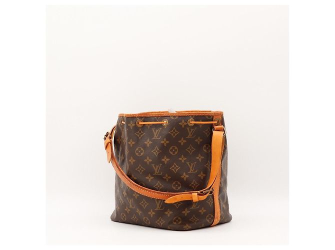 Louis Vuitton Monogram Noe Bucket Bag Brown Canvas Leder - Ansicht 4