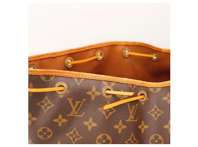 Louis Vuitton Monogram Noe Bucket Bag Brown Canvas Leder - Ansicht 6
