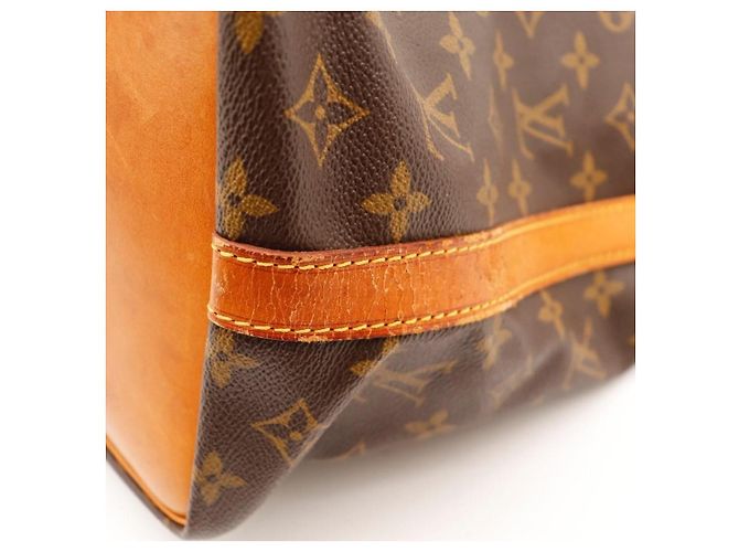 Louis Vuitton Monogram Noe Bucket Bag Brown Canvas Leder - Ansicht 7