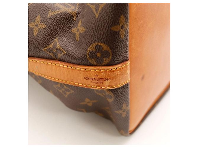 Louis Vuitton Monogram Noe Bucket Bag Brown Canvas Leder - Ansicht 8