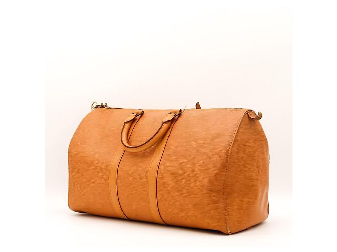 Louis Vuitton Keepall 45 Sac de voyage en cuir Epi - vue 5