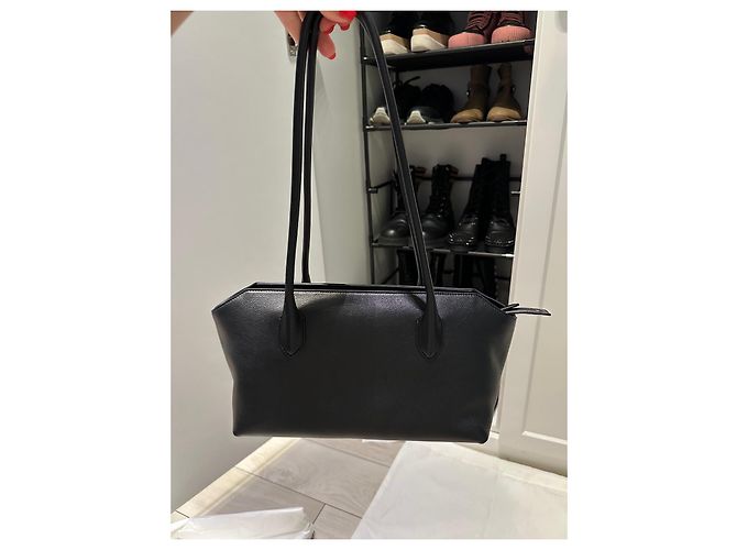 The Row Borsa a tracolla Terrasse Small in pelle nera - vista 12