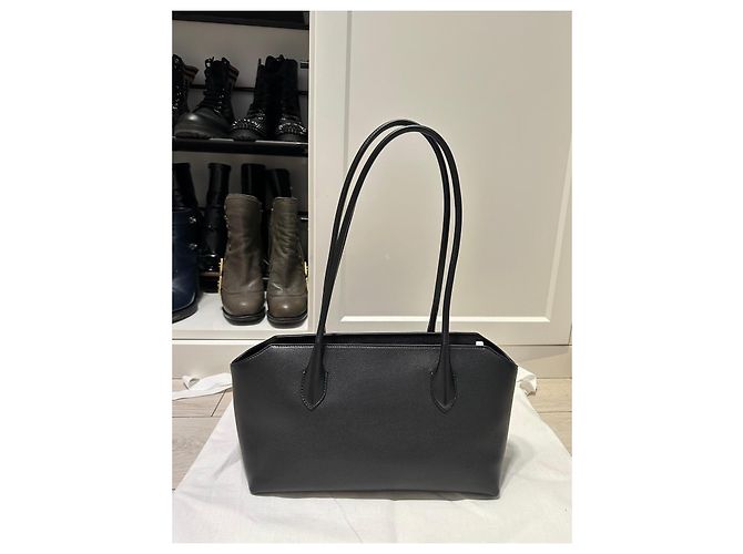 The Row Borsa a tracolla Terrasse Small in pelle nera - vista 2