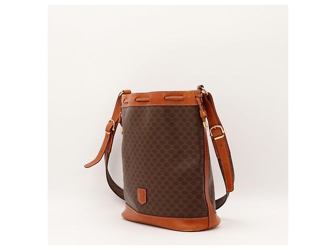 Céline Celine Monogram Bucket Bag aus Leder Braun - Ansicht 2
