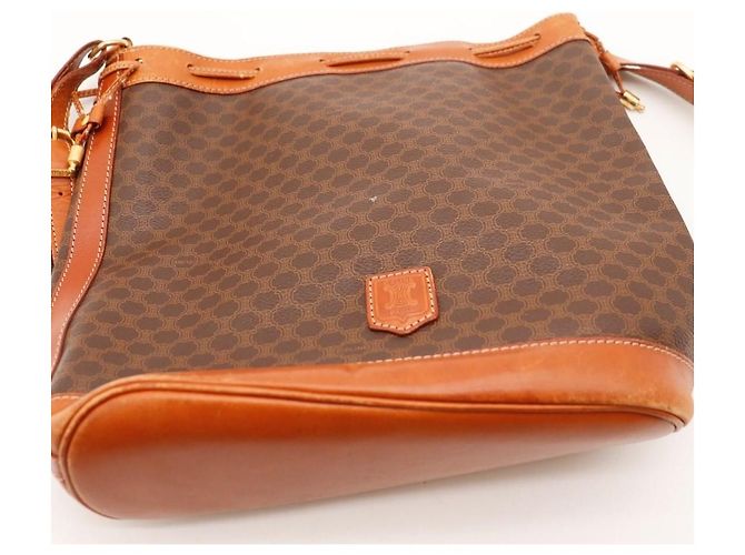 Céline Celine Monogram Bucket Bag aus Leder Braun - Ansicht 6
