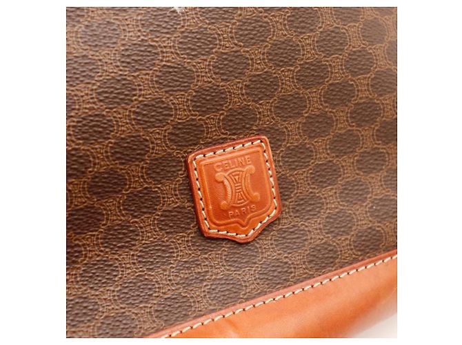 Céline Celine Monogram Bucket Bag aus Leder Braun - Ansicht 7