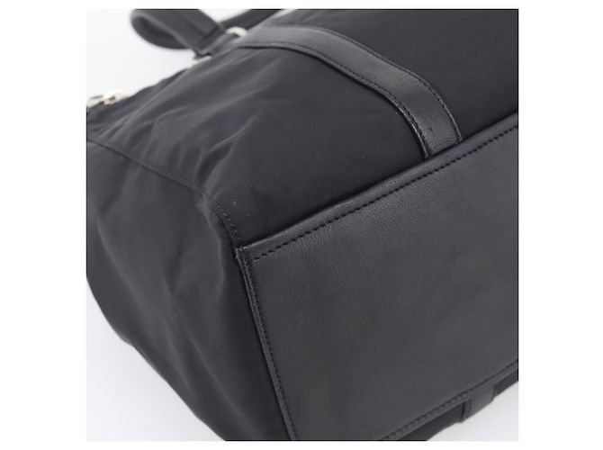 PRADA Handtasche Nylon Schwarz Silber Auth ep16937V - Jerrillo - Ansicht 17