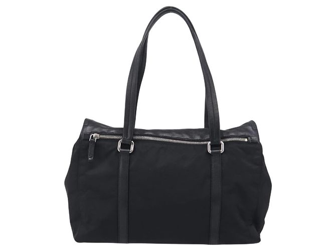 PRADA Handtasche Nylon Schwarz Silber Auth ep16937V - Jerrillo - Ansicht 2