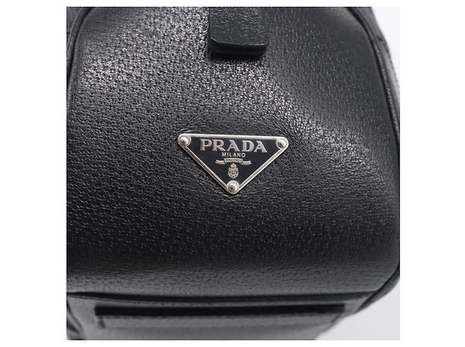 PRADA Handtasche Canvas Schwarz Silber Auth ep17002 - Jerrillo - Ansicht 17
