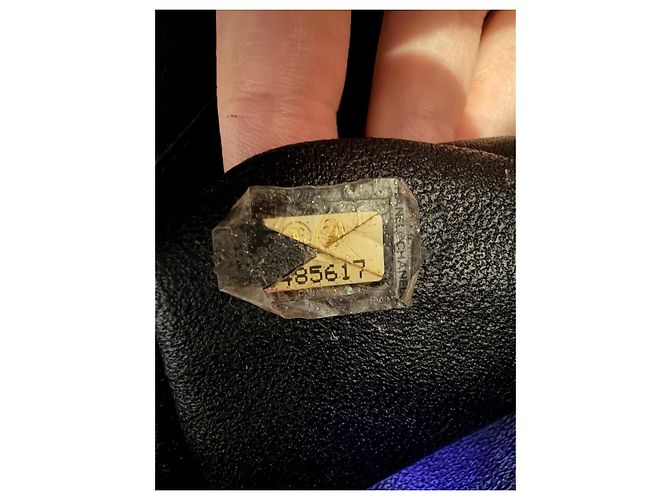 Bolsa Chanel Classic Flap em couro patenteado preto - vista 12