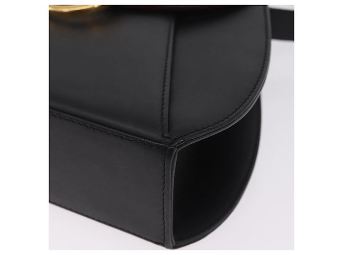 Panthère Bolso de hombro Cartier PANTHERE Piel Negro Oro Auth 210249A - Jerrillo - vista 12