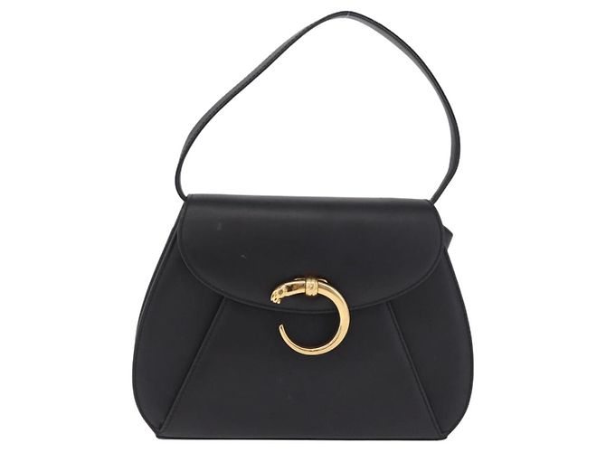 Panthère Bolso de hombro Cartier PANTHERE Piel Negro Oro Auth 210249A - Jerrillo - vista 2