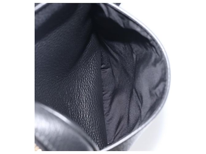 VERSACE Shoulder Bag Leather Black Gold Auth BA16708A - Jerrillo - vista 12