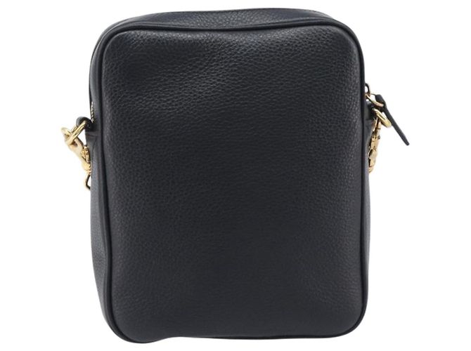 VERSACE Shoulder Bag Leather Black Gold Auth BA16708A - Jerrillo - vista 2