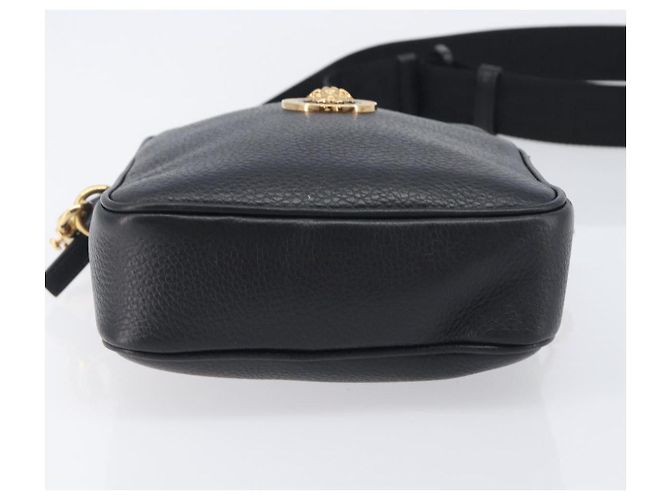 VERSACE Shoulder Bag Leather Black Gold Auth BA16708A - Jerrillo - vista 5
