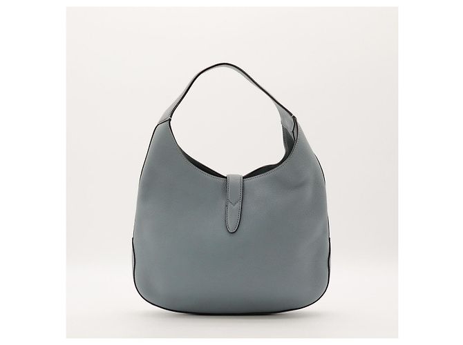 Borsa a tracolla Gucci Jackie 1961 in pelle azzurra - vista 3