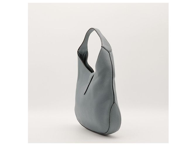 Borsa a tracolla Gucci Jackie 1961 in pelle azzurra - vista 4