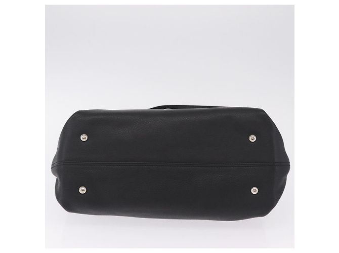 Salvatore Ferragamo Sofia Gancini Bag Leather 2way Black Silver Auth 210322V - Jerrillo - vue 13
