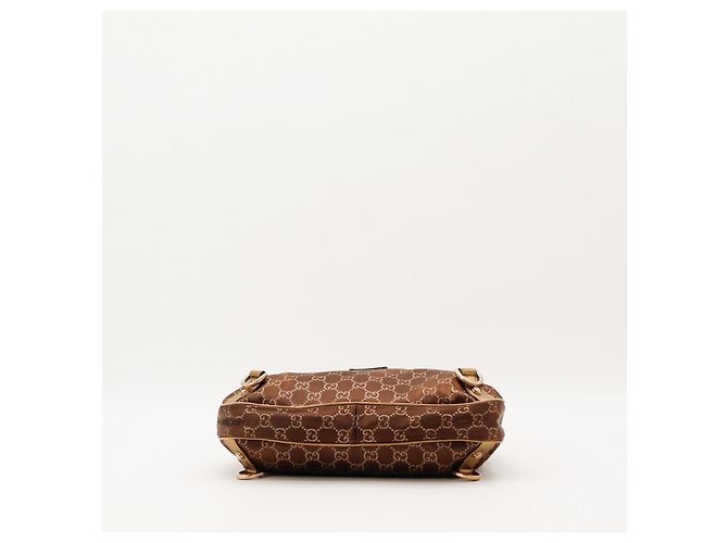 Bolsa Hobo Gucci Monogram Canvas Brown - vista 5