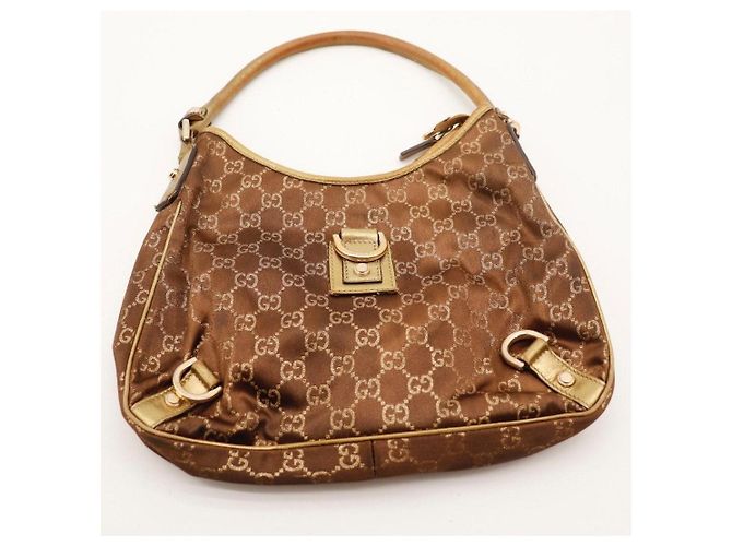 Bolsa Hobo Gucci Monogram Canvas Brown - vista 6