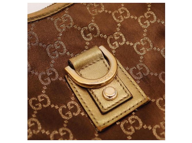 Bolsa Hobo Gucci Monogram Canvas Brown - vista 7