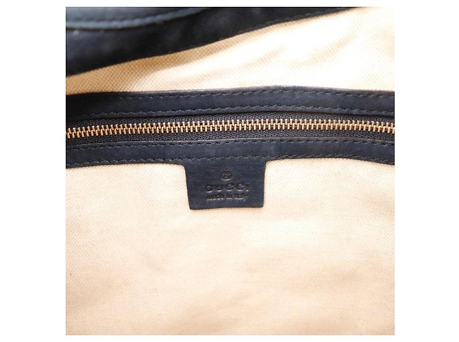 Borsa Hobo Gucci GG Canvas Pelle Navy Red - vista 7