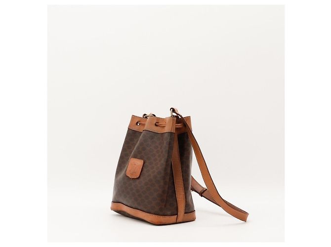 Céline Celine Monogram Bucket Bag Brown Leather - view 2