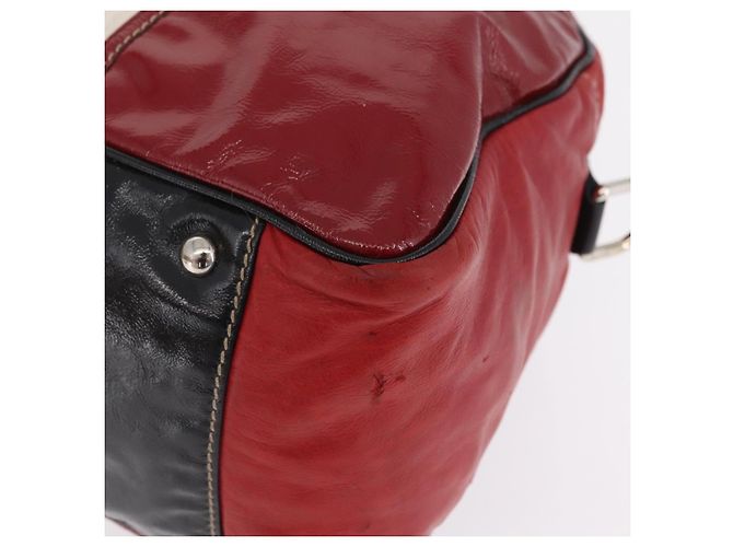 GUCCI Handtasche Leder Rot Silber Auth 207145 - Jerrillo - Ansicht 13