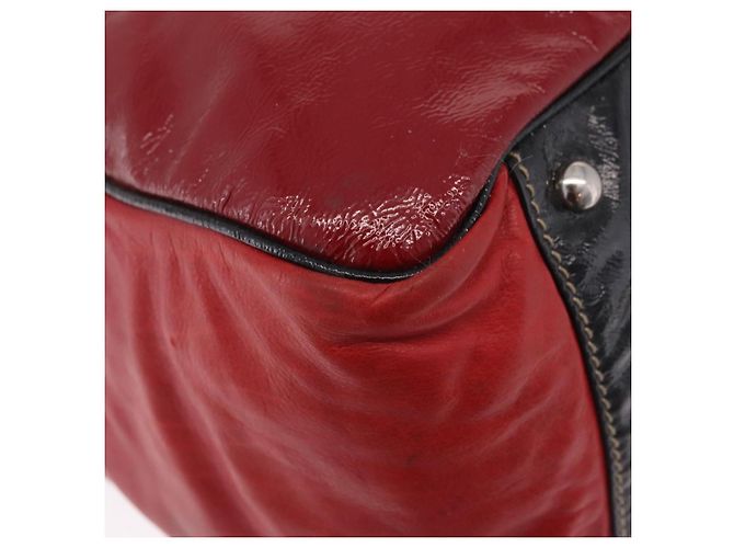 GUCCI Handtasche Leder Rot Silber Auth 207145 - Jerrillo - Ansicht 14
