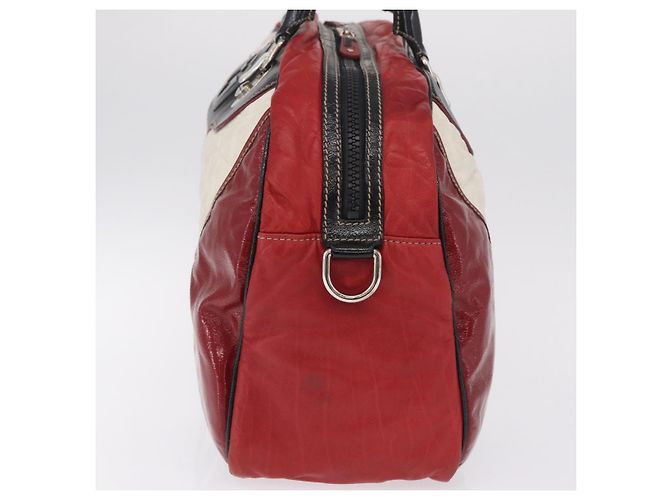 GUCCI Handtasche Leder Rot Silber Auth 207145 - Jerrillo - Ansicht 5