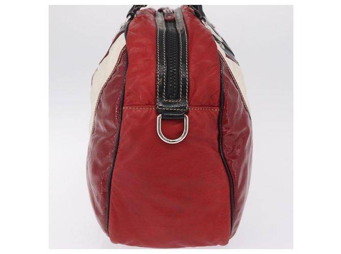 GUCCI Handtasche Leder Rot Silber Auth 207145 - Jerrillo - Ansicht 6