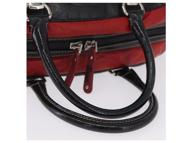 GUCCI Handtasche Leder Rot Silber Auth 207145 - Jerrillo - Ansicht 8