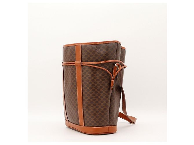 Céline Borsa Bucket Celine Monogram Canvas Pelle Brown - vista 2
