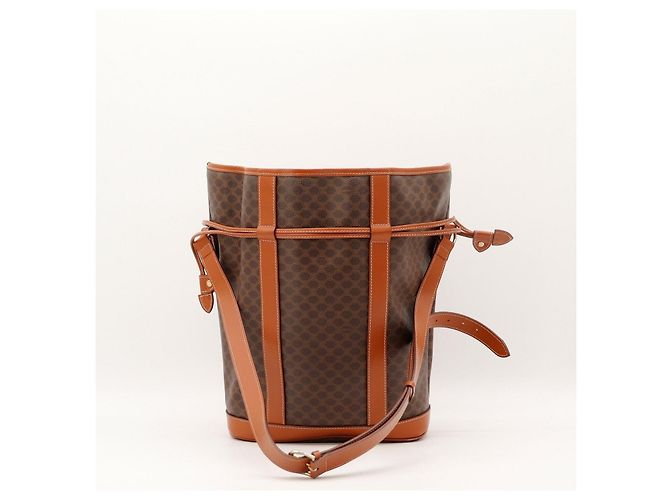Céline Borsa Bucket Celine Monogram Canvas Pelle Brown - vista 3