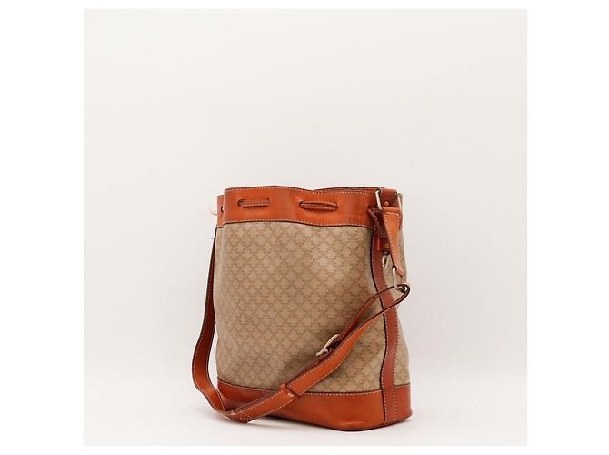 Céline Bolso Bucket Celine Monogram Canvas Leather - vista 4
