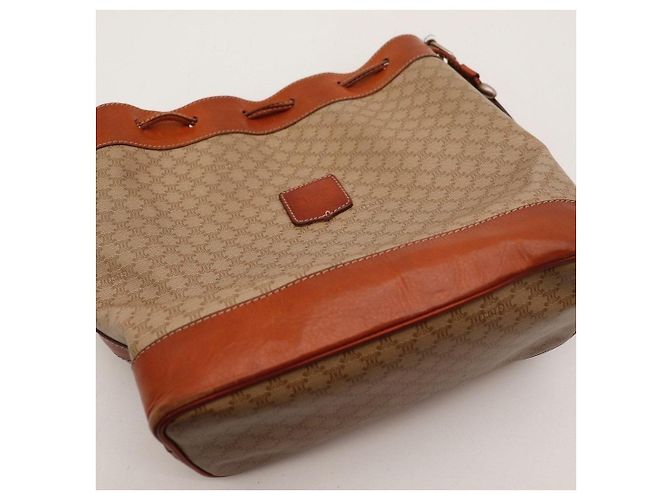 Céline Bolso Bucket Celine Monogram Canvas Leather - vista 6