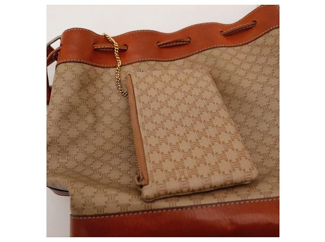 Céline Bolso Bucket Celine Monogram Canvas Leather - vista 9