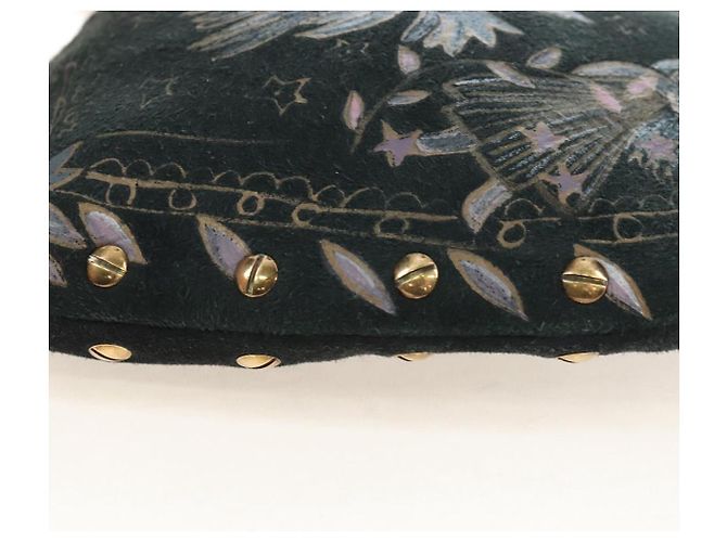 Christian Dior Chain Shoulder Bag Suede Black Gold Auth 208208M - Jerrillo - vista 15