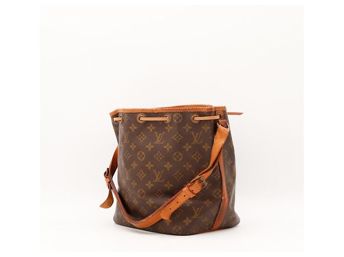 Louis Vuitton Monogram Noe Beuteltasche aus Leder braun - Ansicht 4