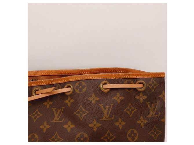 Louis Vuitton Monogram Noe Beuteltasche aus Leder braun - Ansicht 6